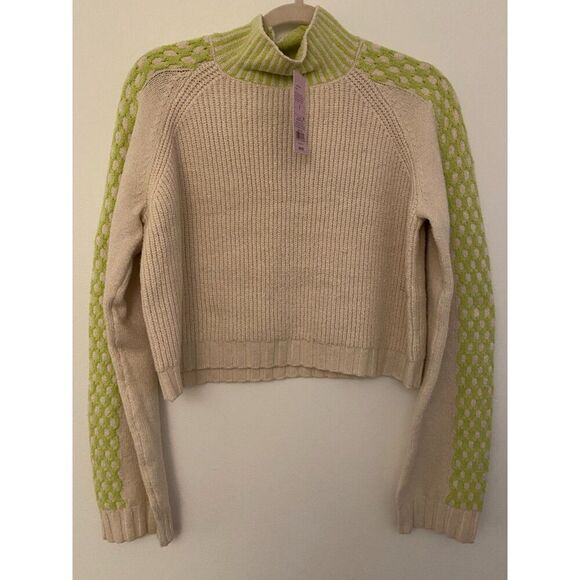 Wild Fable Target Off White Turtleneck Cropped Sweater Women's Sz S NWT New - Picture 1 of 16